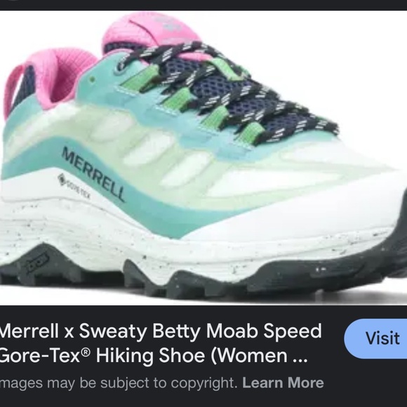 Merrell x Sweaty Betty Moab Speed Gore-Tex® Sneakers Hiking Shoe Womens 11 - Picture 4 of 12